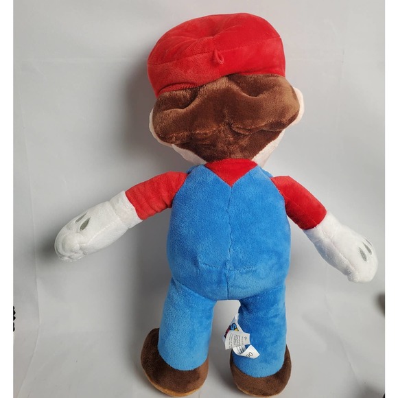 Nintendo Super Mario Plush Mario 16" Stuffed Animal Red Blue - Picture 3 of 6
